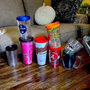 15Pc Bundle: Tervis Tumblers/Cups Assorted Styles/Sizes/Colors